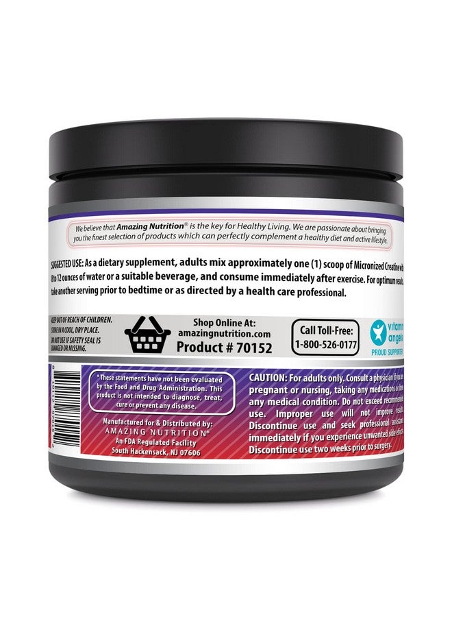 Amazing Nutrition Amazing Formulas Micronized Creatine Monohydrate Supplement | 5000 Mg | Non-GMO | Gluten Free | Made in USA (1 Lb, Fruit Punch) - Image 3