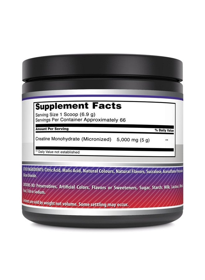 Amazing Nutrition Amazing Formulas Micronized Creatine Monohydrate Supplement | 5000 Mg | Non-GMO | Gluten Free | Made in USA (1 Lb, Fruit Punch) - Image 2