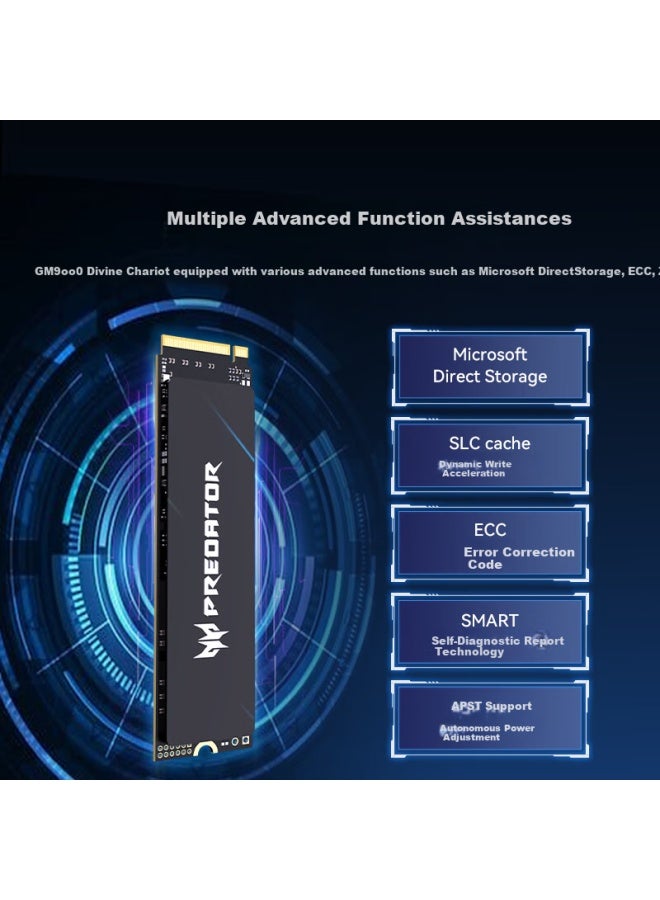Predator 2tb Ssd M.2 Interface Gm9000 Chariot Series Nvme Pcie 5.0 Read Speed 14000mb/s Ai Computer Storage Component - Image 3