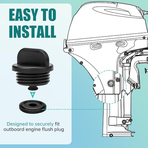 Trdzi 1791393J00 Water Flush Plug for Suzuki - Boat Engine Plug for Suzuki Outboard Engine 4 Stroke 150 175 200 225 250 300HP Outboard Engine - Image 5