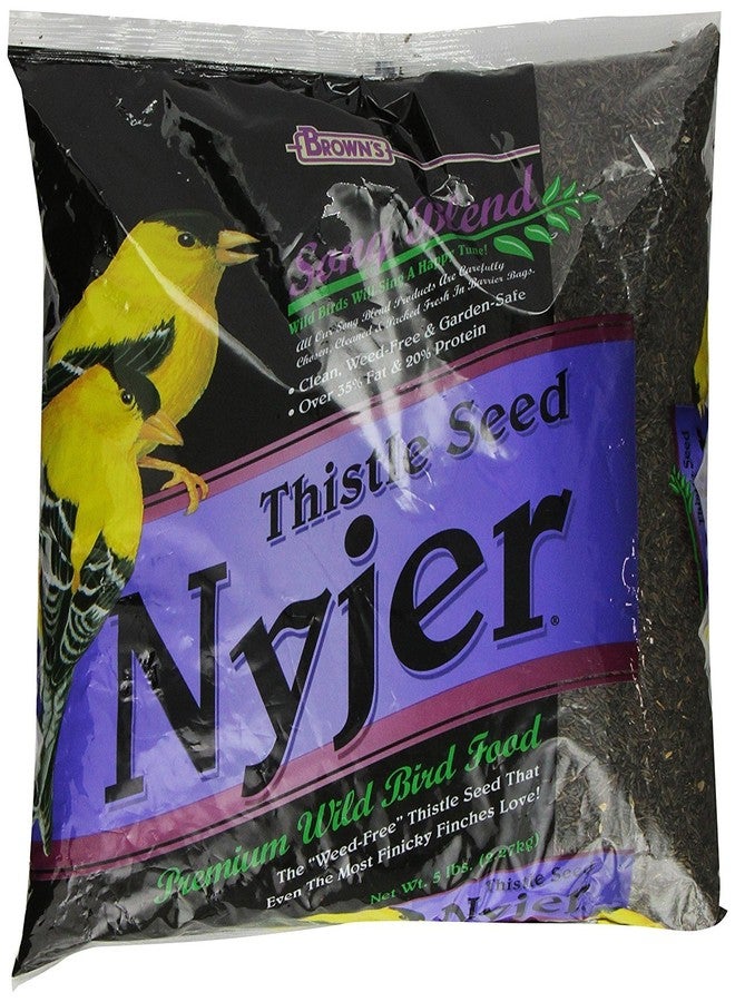 BROWN'S F.M. Brown's Song Blend Nyjer Thistle Seed for Pets, 5-Pound - Image 2