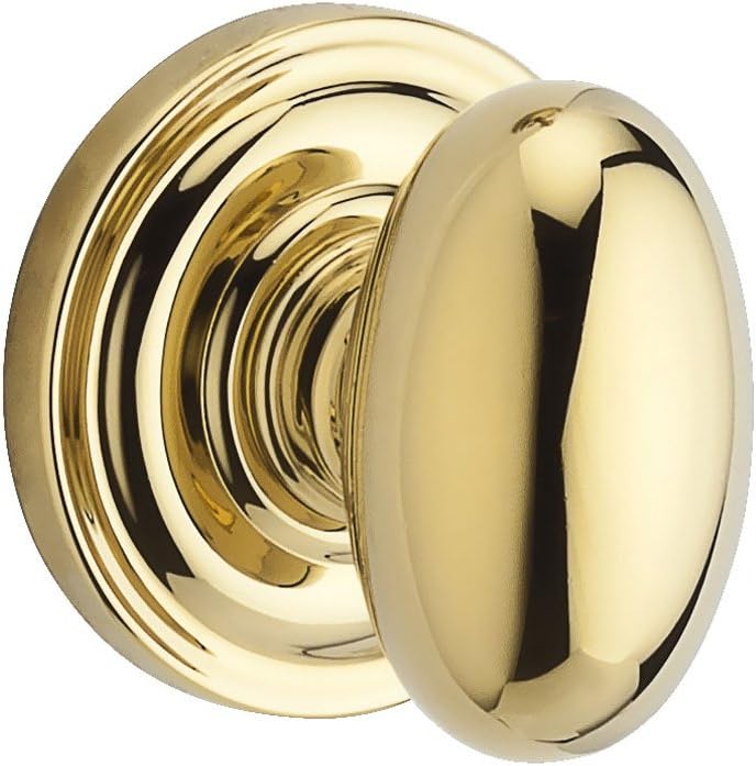 Baldwin Baldwin Reserve 9BR3500023 Traditional Ellipse HalfDummy Knob in Polished Brass  - Image 1