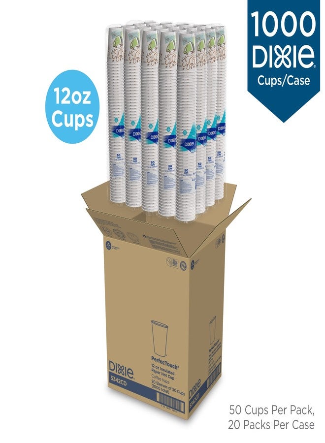 Dixie PerfecTouch Insulated Paper Hot Coffee Cups by GP Pro, 8 oz,50/pack - Image 5