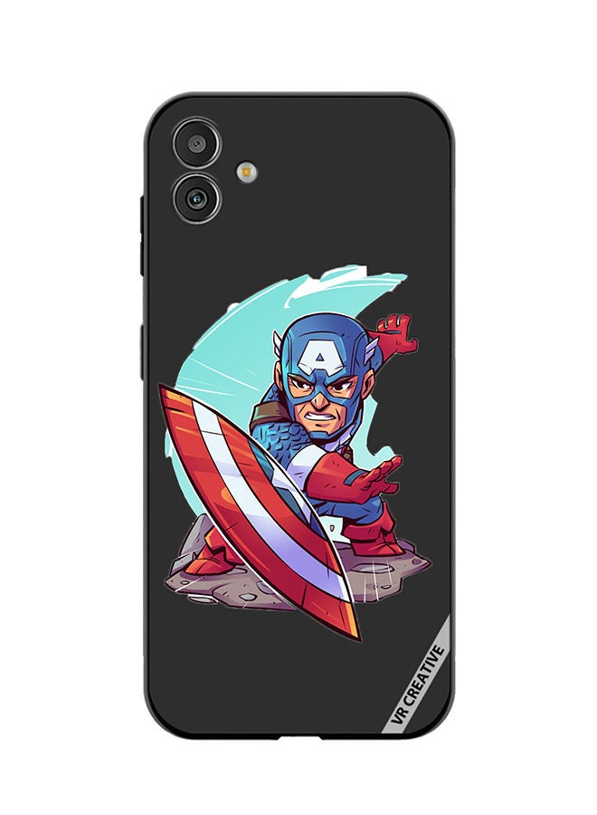 VR CREATIVE Protective Case Cover For Samsung Galaxy M13 5G Superhero Captain America Design Multicolour - Image 1