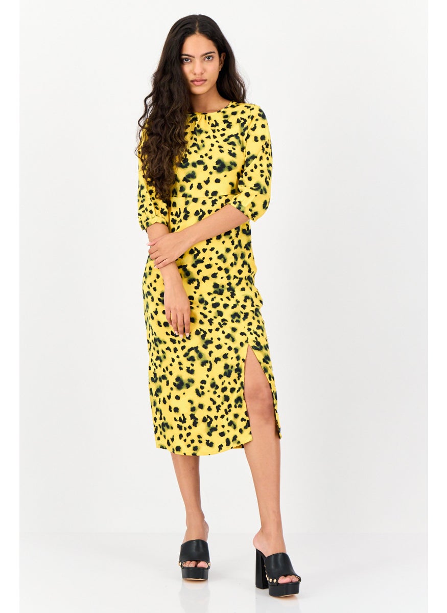 ONLY Women Animal Print Midi Dress, Multicolor  - Image 1
