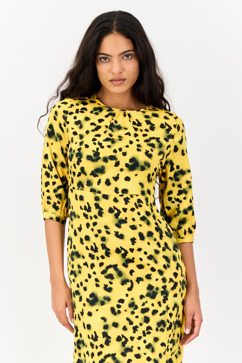 ONLY Women Animal Print Midi Dress, Multicolor - Image 2