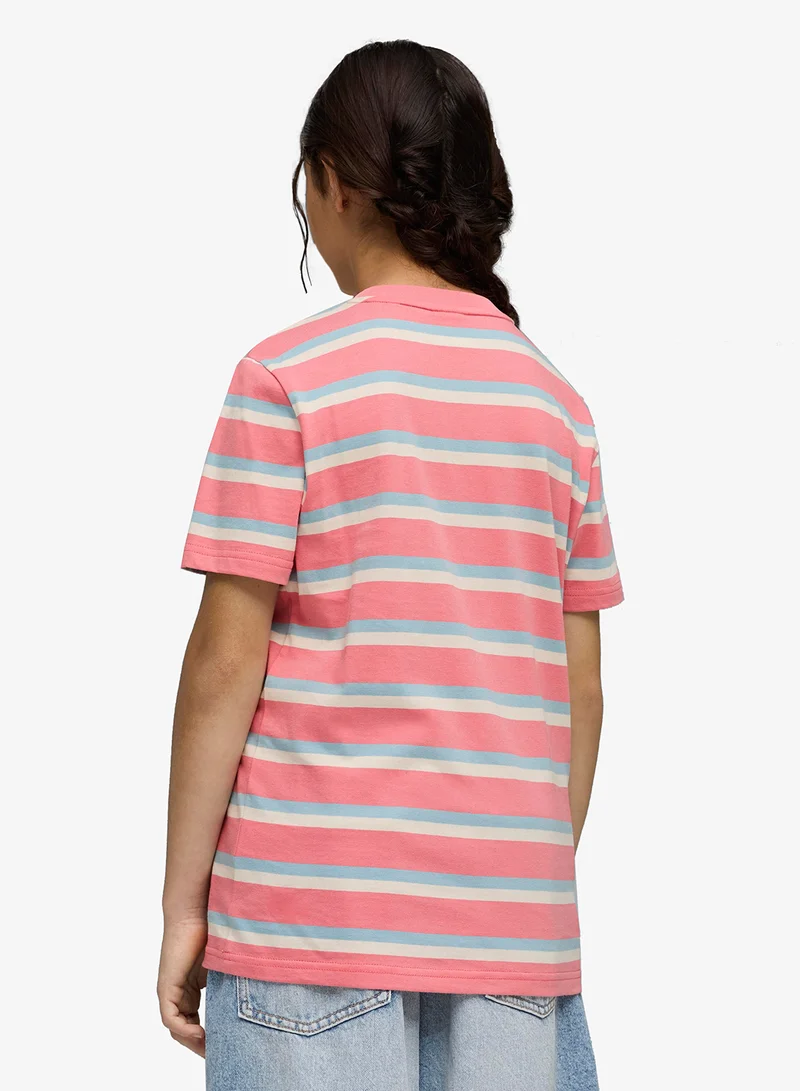 بوما Youth Essential Elevated Striped T-Shirt