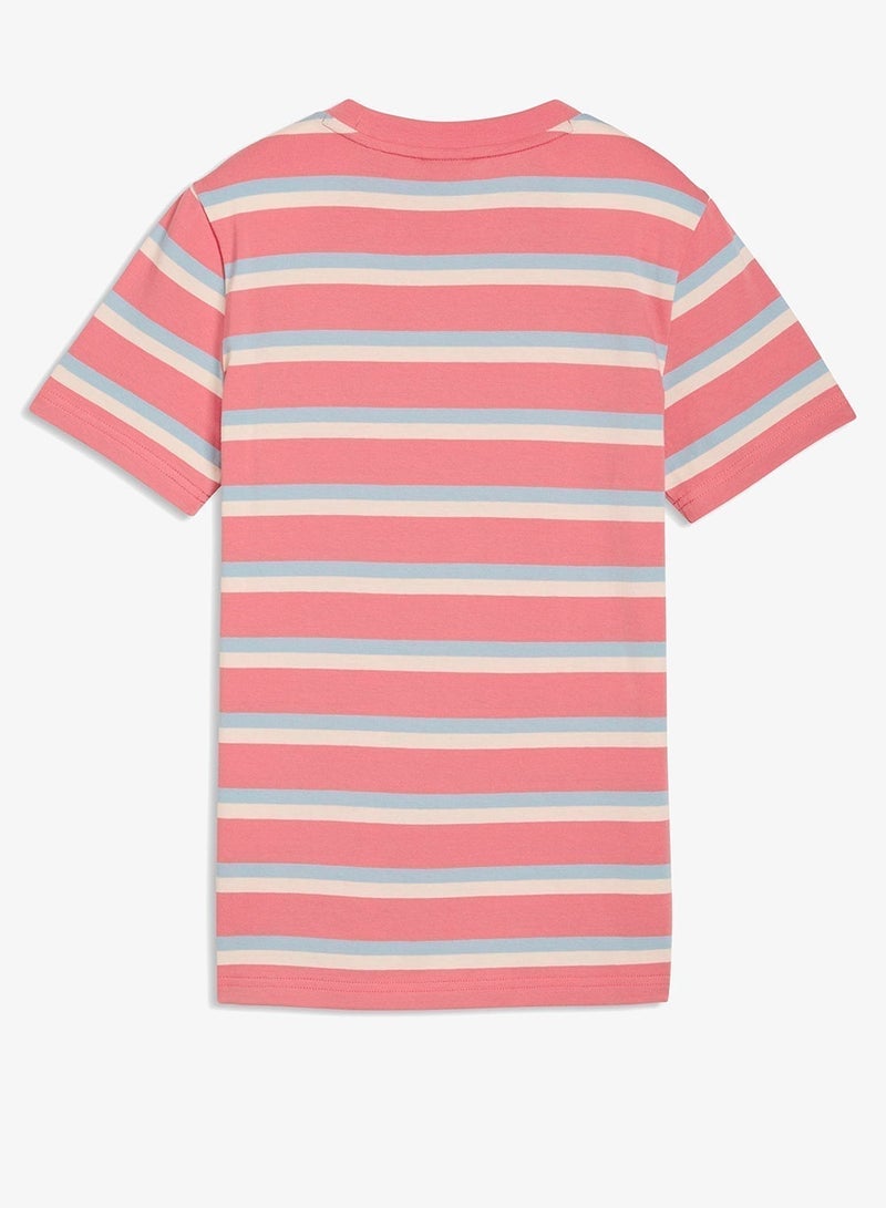 PUMA Youth Essential Elevated Striped T-Shirt - Image 5