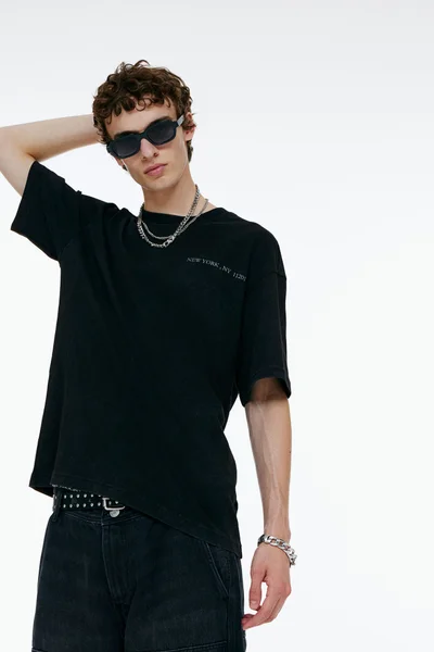 H&M Loose Fit Printed T-Shirt