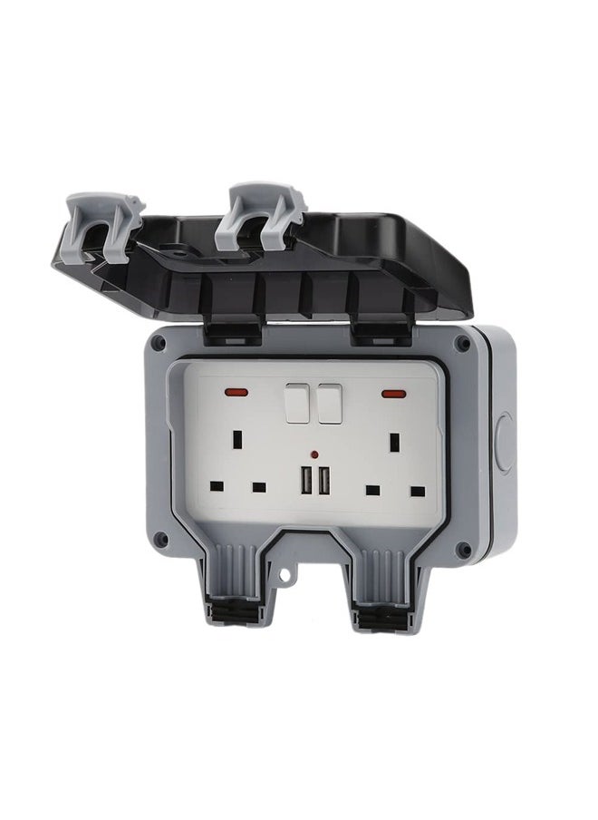 Outdoor Outlet Box Waterproof,Outdoor Power Outlet Box Outdoor Waterproof Socket in Use Outdoor Outlet Cover (Double Plug Socket) - pzsku/ZE482224E32A20673B646Z/45/_/1731665402/5cee0361-67e3-4a0a-be5a-f5ebe42b3fa5