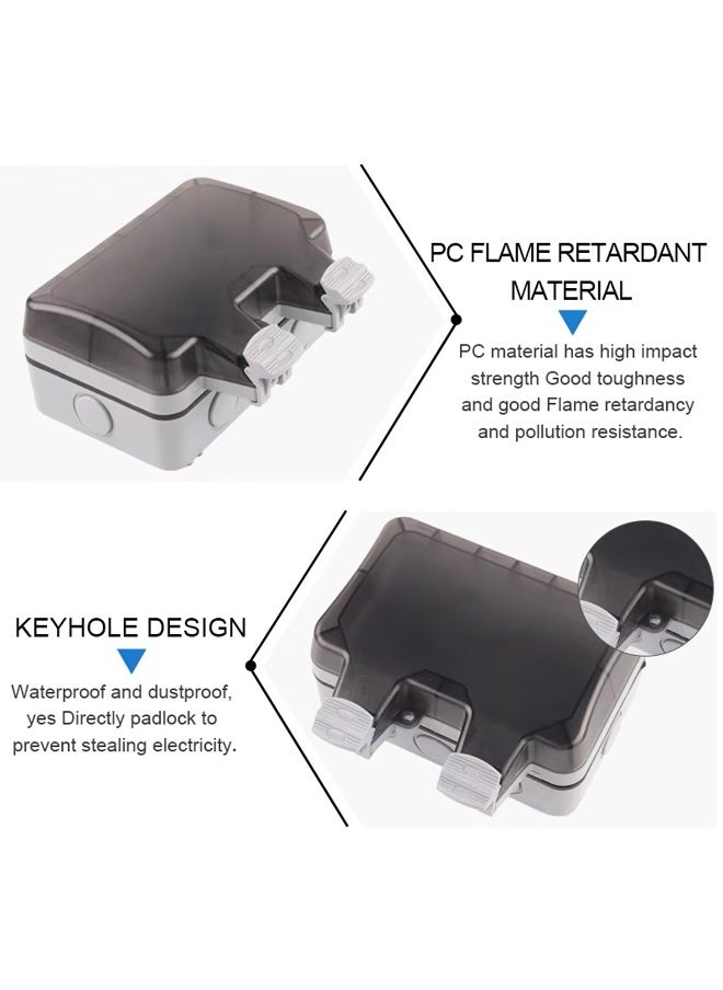 Outdoor Outlet Box Waterproof,Outdoor Power Outlet Box Outdoor Waterproof Socket in Use Outdoor Outlet Cover (Double Plug Socket) - pzsku/ZE482224E32A20673B646Z/45/_/1731665412/3363426b-d1b6-45d5-9193-f6543ca9610f