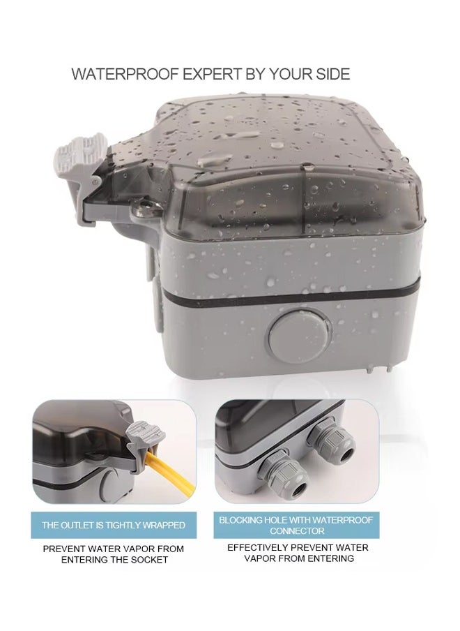 Outdoor Outlet Box Waterproof,Outdoor Power Outlet Box Outdoor Waterproof Socket in Use Outdoor Outlet Cover (Double Plug Socket) - pzsku/ZE482224E32A20673B646Z/45/_/1731665423/a56c8841-d714-4694-90d2-ae92ff747ad3