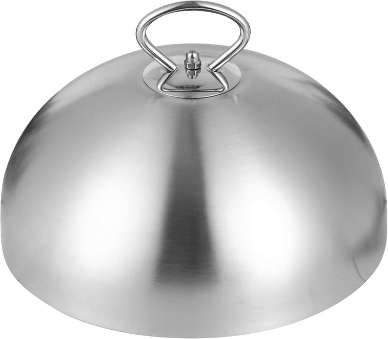Stainless Steel Basting Cover 28cm Non-coated Dome Lid Anti-oil Splash Cooking Tool Food Cover for Griddle and Bbq Cooking - Image 1