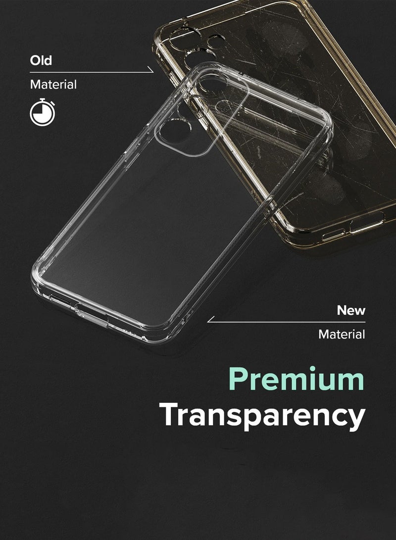 Wtech Samsung Galaxy S25 2025 TPU Soft Corners with Hard PC Case Cover - Clear - Image 2