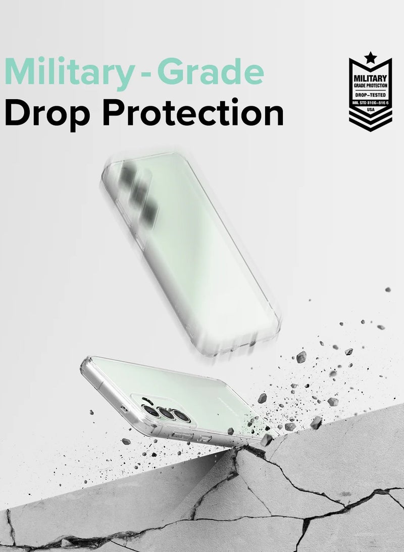 Wtech Samsung Galaxy S25 2025 TPU Soft Corners with Hard PC Case Cover - Clear - Image 3