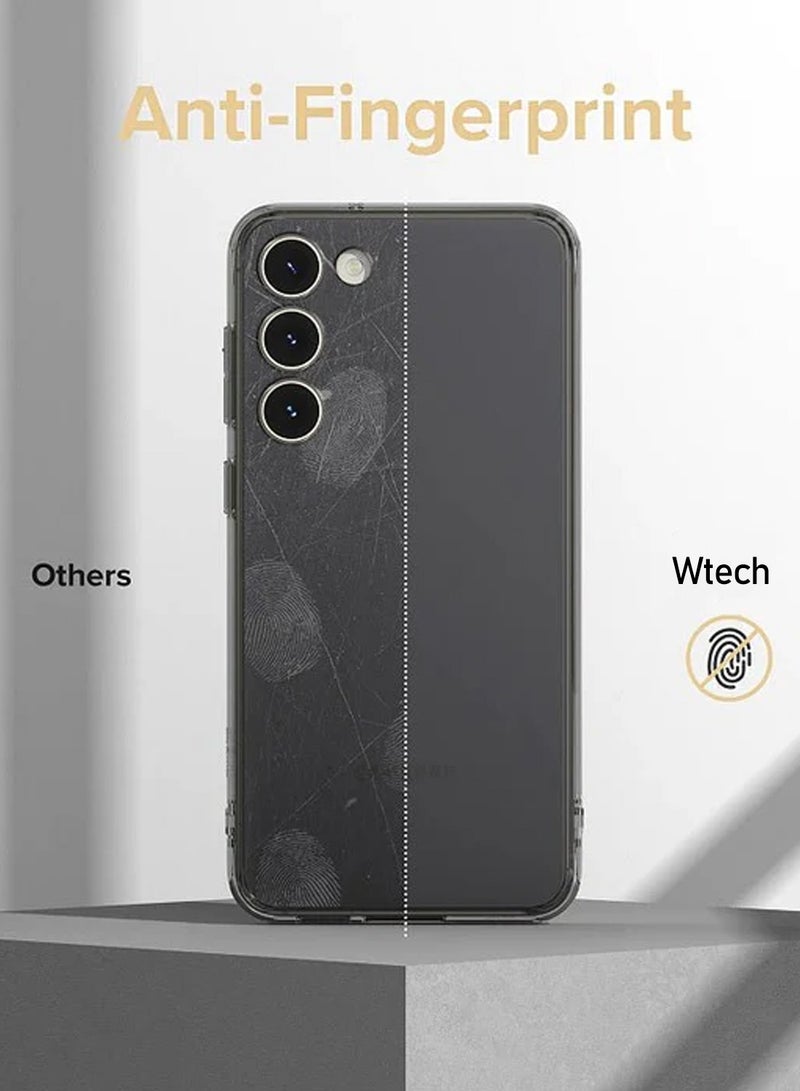 Wtech Samsung Galaxy S25 2025 TPU Soft Corners with Hard PC Case Cover - Clear - Image 5