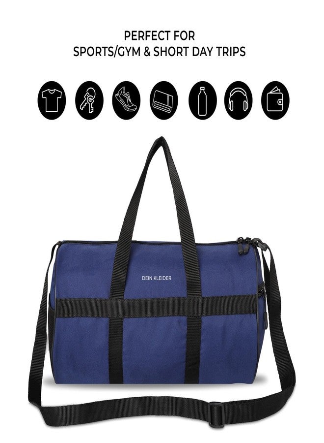 DEIN KLEIDER Sports Gym Travel Duffle Bag (Blue) - Image 3