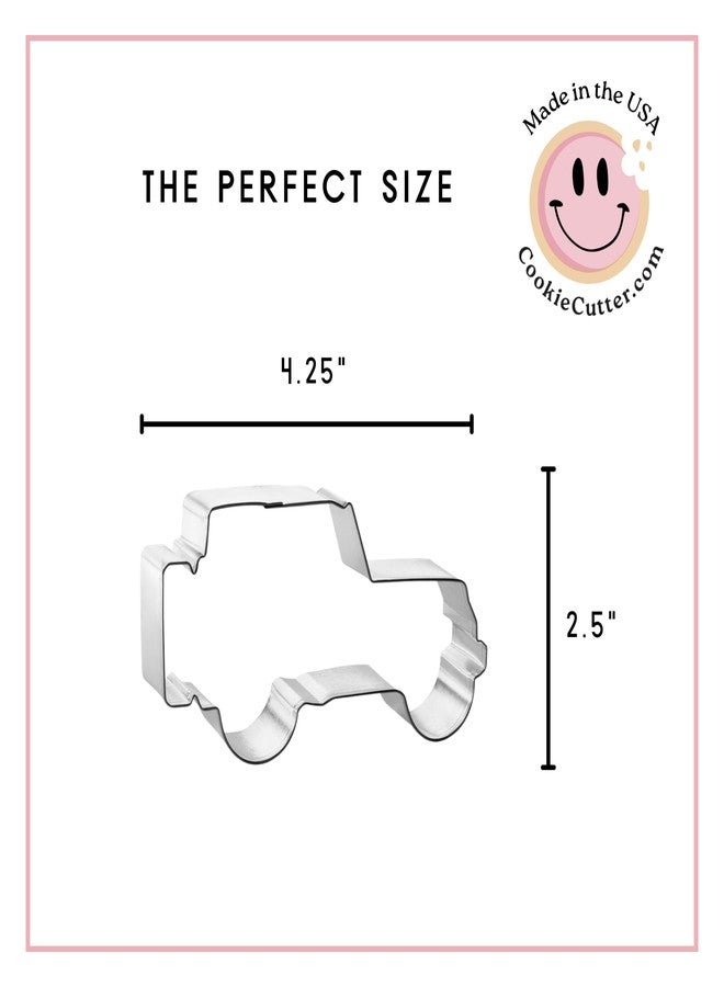 Foose SUV Military Off-Road Vehicle Cookie Cutter 4.25 Inch – Made in the USA – Foose Cookie Cutters Tin Plated Steel - SUV Cookie Mold - Image 4