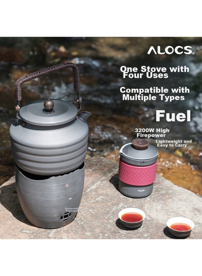 ALOCS Ailuke Outdoor Camping Stove, Snow Stove, Alcohol Stove, Tea Brewing Stove, Charcoal Stove, Home And Wilderness Multi-functional Gas Stove - Image 5