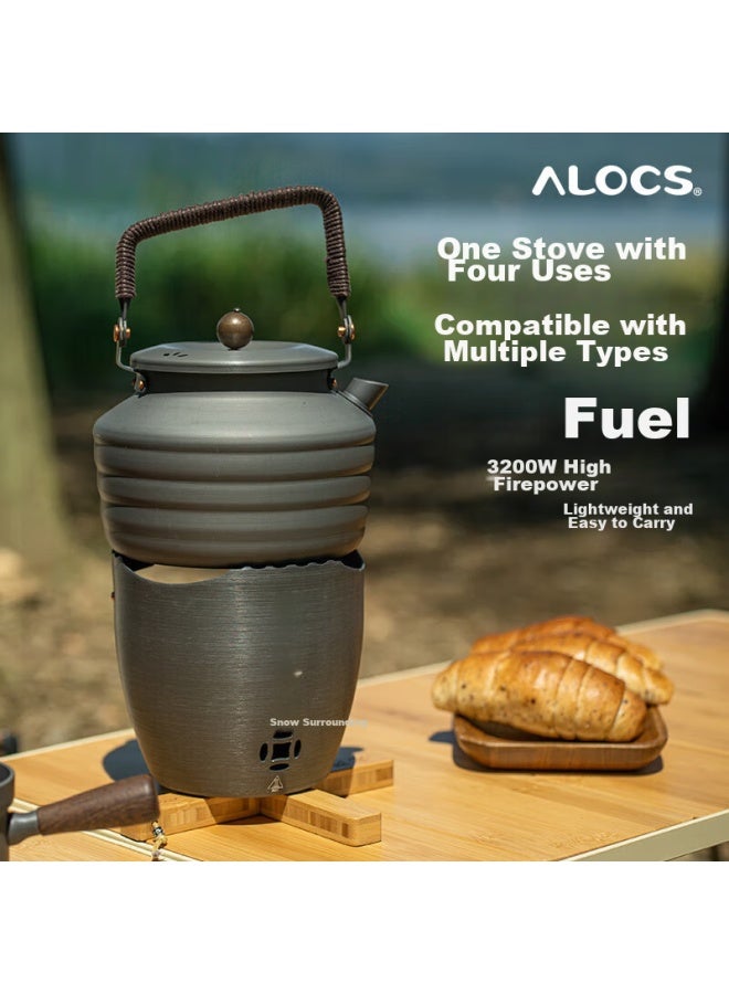ALOCS Ailuke Outdoor Camping Stove, Snow Stove, Alcohol Stove, Tea Brewing Stove, Charcoal Stove, Home And Wilderness Multi-functional Gas Stove - Image 4