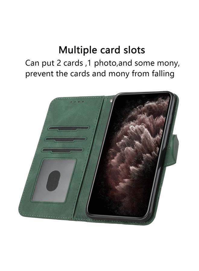 S-TOP Cubic Skin Feel Flip Leather Phone Case For OnePlus 8 - Image 5