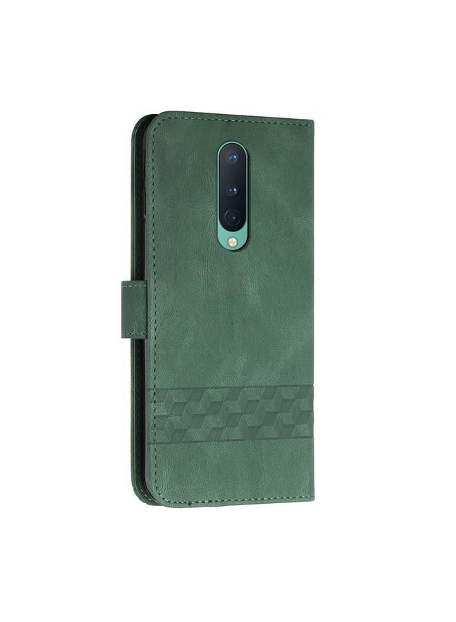 S-TOP Cubic Skin Feel Flip Leather Phone Case For OnePlus 8 - Image 3