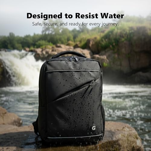 GadgetBite Stealth 20 Liter Laptop Bag with 15.6 Inch Laptop Compartment USB Charging Port and Organiser Pocket Bags for Men Women Boys Office College and Travel with Bottle Pocket - Black - Image 3