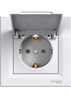 Schneider EPH3100121 Asfora White Covered Grounded Framed Socket  - Image 3