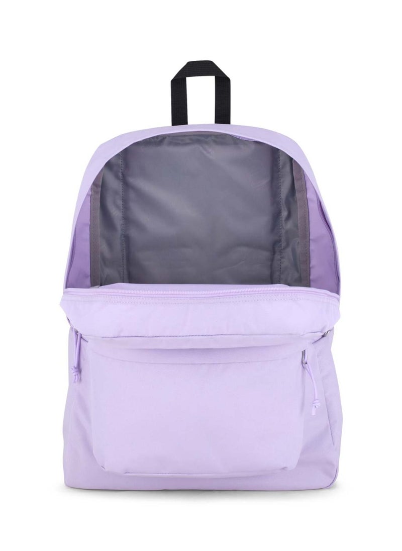 JANSPORT SuperBreak One Backpack With Padded Shoulders, Water Bottle Pocket, 26L, 0.35 kg - Pastel Lilac  - Image 4
