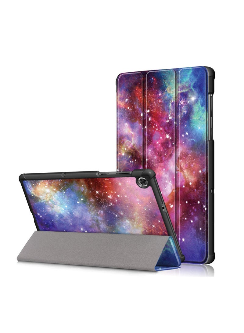 متوافق مع Lenovo Tab MFHD Plus TB-X606F Smart Lether Funda جراب تابلت مغناطيسي قابل للطي لهاتف Lenovo M10 Plus - أرجواني - Image 1
