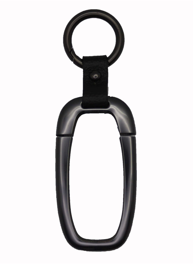 Generic - Premium Metal Key Fob Cover For Audi A4 A4L A5 A6 A6L A7 A8 Q5 Q8 R8 RS4 RS5 RS6 RS7 S4 S5 S6 S7 S8 SQ5 Smart Car Remote – Black - Image 1