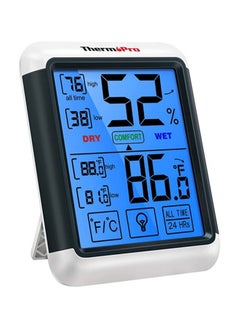 ThermoPro TP55 Digital Hygrometer Indoor Thermometer Humidity Gauge with Large Touchscreen and Backlight Temperature Humidity Monitor