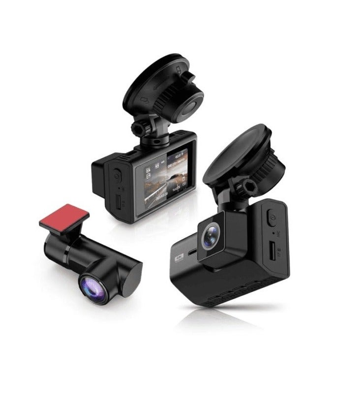 سان باك داش كام 4K للسيارة SanBack M500 – كاميرا أمامية 4K وخلفية 2K مع Wi-Fi - Image 1