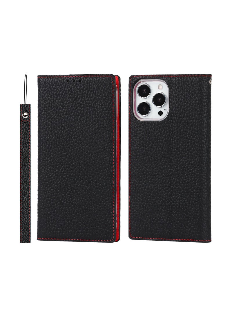 Suteni Flip Cover Card Slots Leather Phone Case for iPhone - Image 1