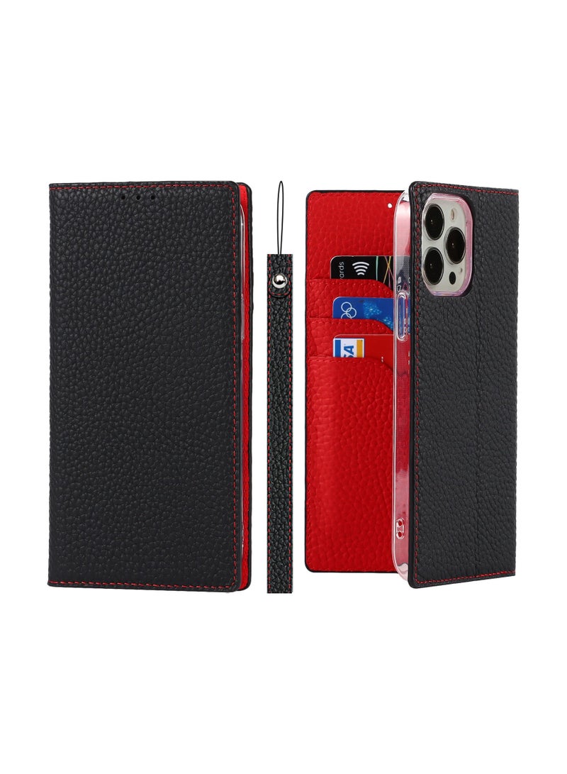 Suteni Flip Cover Card Slots Leather Phone Case for iPhone - Image 3