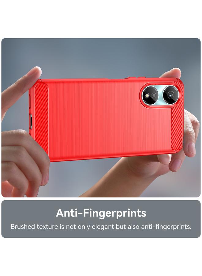 اس-توب جراب لهاتف Honor Play 40C مصنوع من ألياف الكربون TPU بملمس ناعم - Image 5