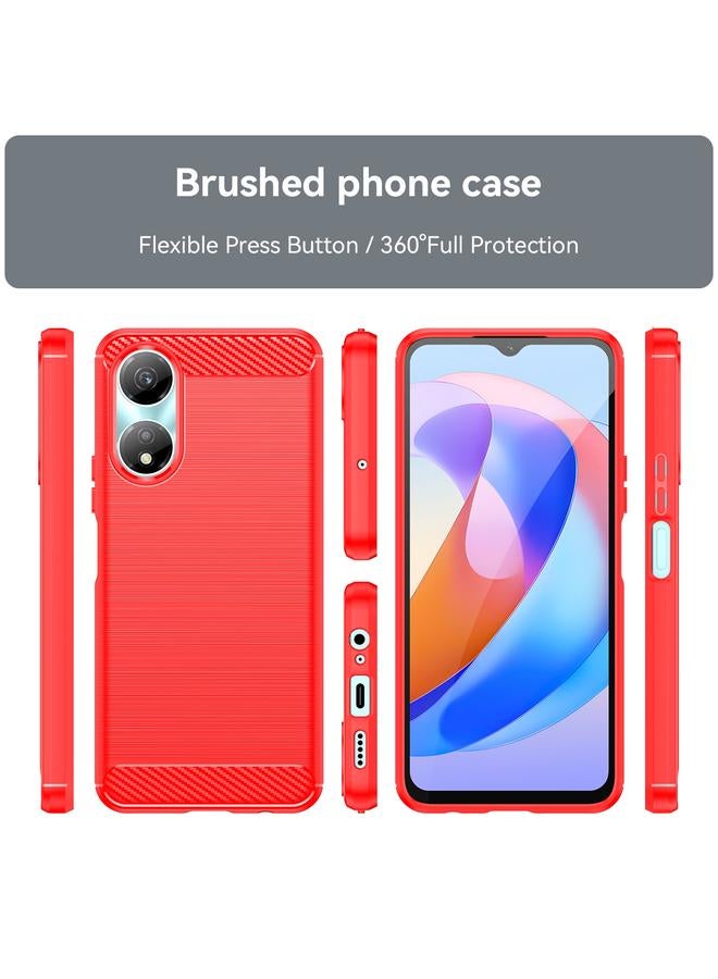 اس-توب جراب لهاتف Honor Play 40C مصنوع من ألياف الكربون TPU بملمس ناعم - Image 2