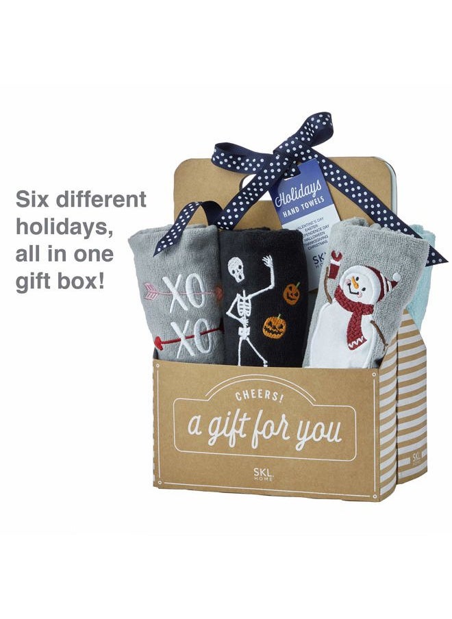 SKL Home - Holidays 6-Piece Hand Towel Set, Assorted 6 Count - Image 1