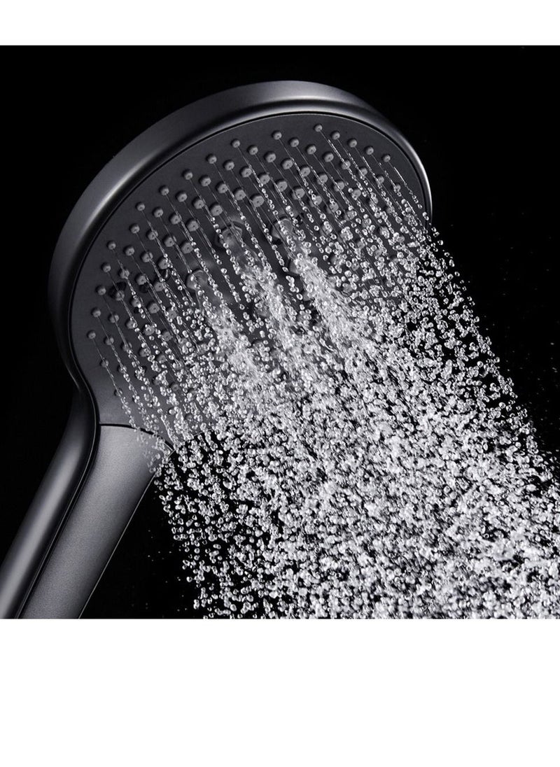 High-Pressure Shower Head with Handheld, 3 Mode Spray Showerhead, 5 Inch Large Face, Black Handheld Shower Head, Adjustable Shower Bracket Holder - Image 4