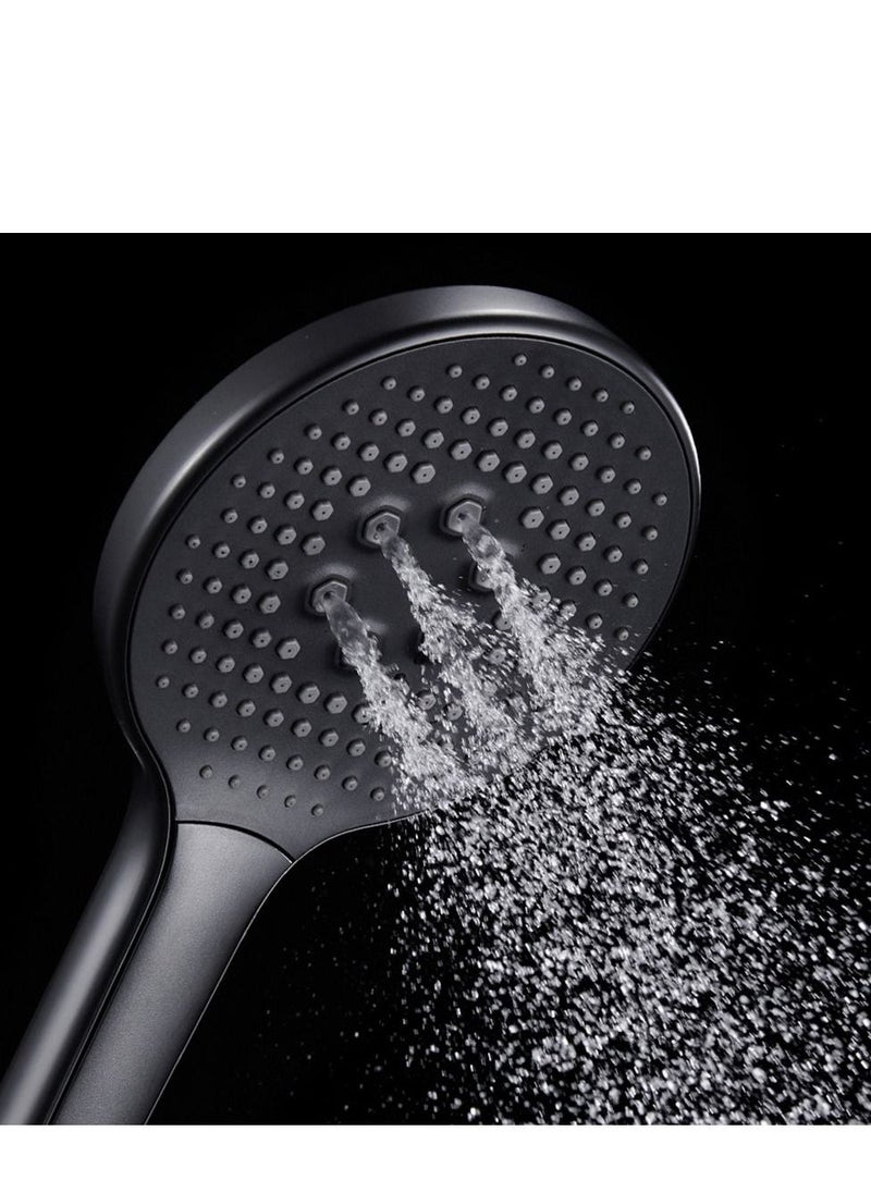 High-Pressure Shower Head with Handheld, 3 Mode Spray Showerhead, 5 Inch Large Face, Black Handheld Shower Head, Adjustable Shower Bracket Holder - Image 3