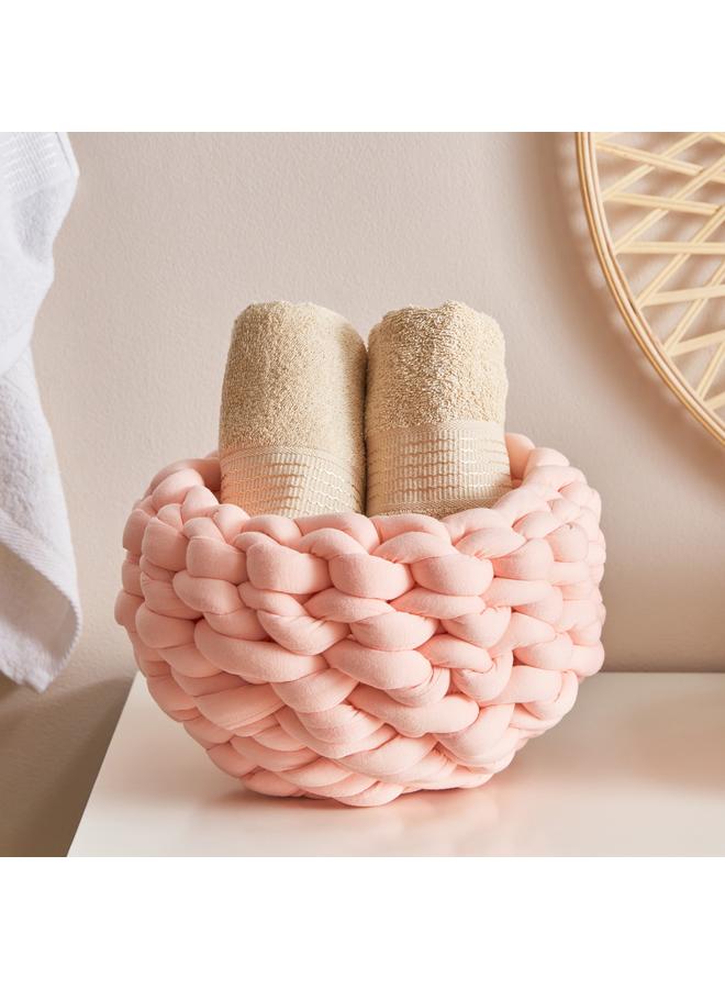 هوم بوكس سلة توروس المحبوكة من Flutterby - 30×15 سم - Image 1