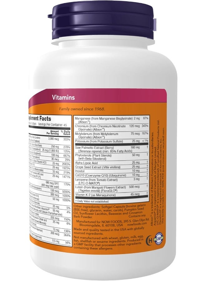 now Foods, Adam, Superior Men'S Multi, 90 Softgels - Image 3