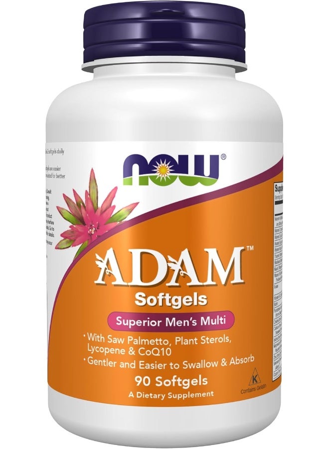now Foods, Adam, Superior Men'S Multi, 90 Softgels - Image 1