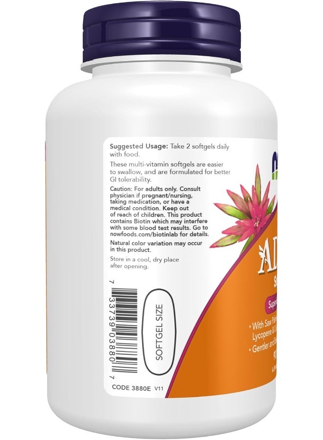 now Foods, Adam, Superior Men'S Multi, 90 Softgels - Image 4