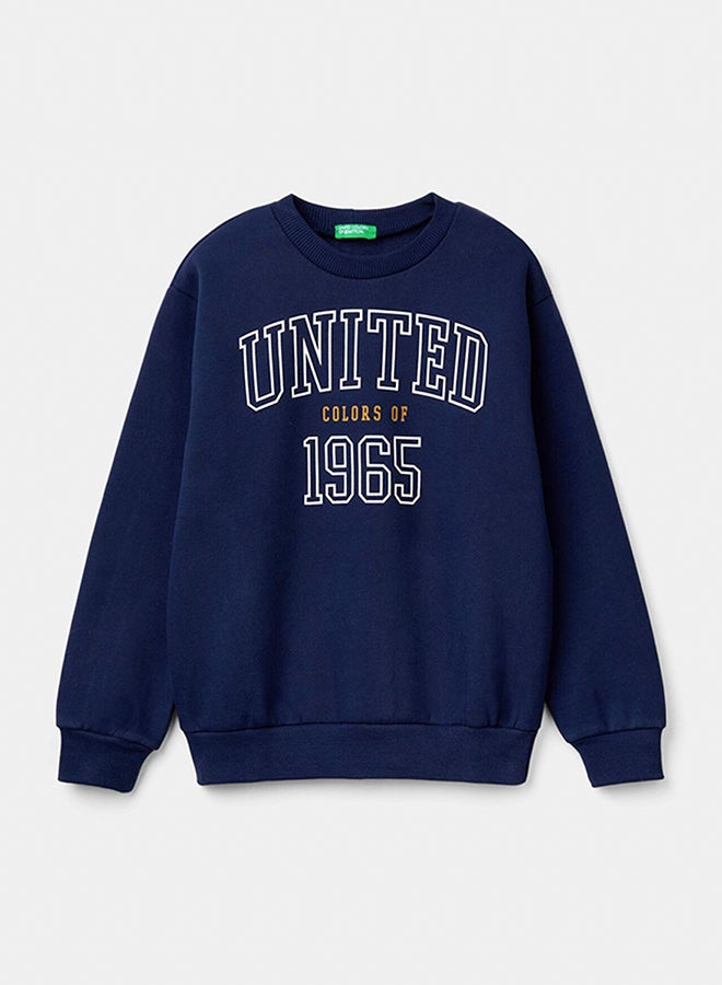 بينيتون هوديي للأولاد دافئ مع شعار - Image 1