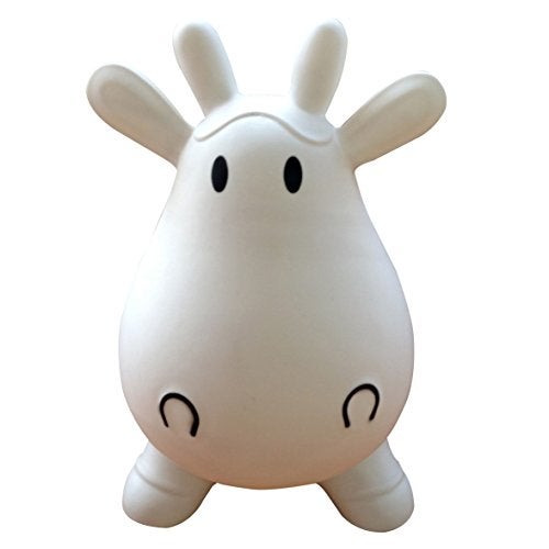 AppleRound Inflatable Ride-on Bouncy Animal Hopper – Horse, Cow or Unicorn – Kids Space Hopper Bouncer with Hand Pump – Jumping Toy for Indoor/Outdoor Play - Image 2