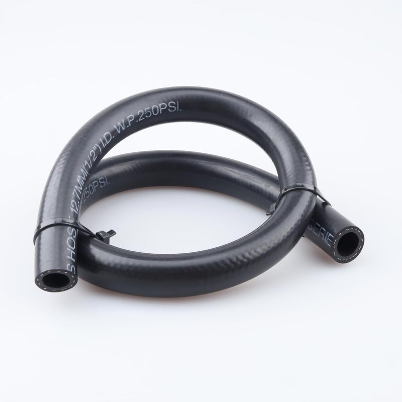 AC PERFORMANCE خط وقود مرن 1/2" ID NBR متوافق مع نظام الوقود، E85، E10، الزيوت، الإيثانول، مواد التشحيم والسوائل المبردة، 2 قدم، أسود - Image 1