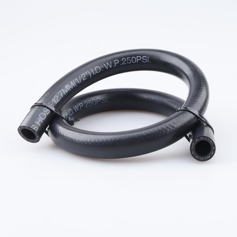 AC PERFORMANCE خط وقود مرن 1/2" ID NBR متوافق مع نظام الوقود، E85، E10، الزيوت، الإيثانول، مواد التشحيم والسوائل المبردة، 2 قدم، أسود - Image 3