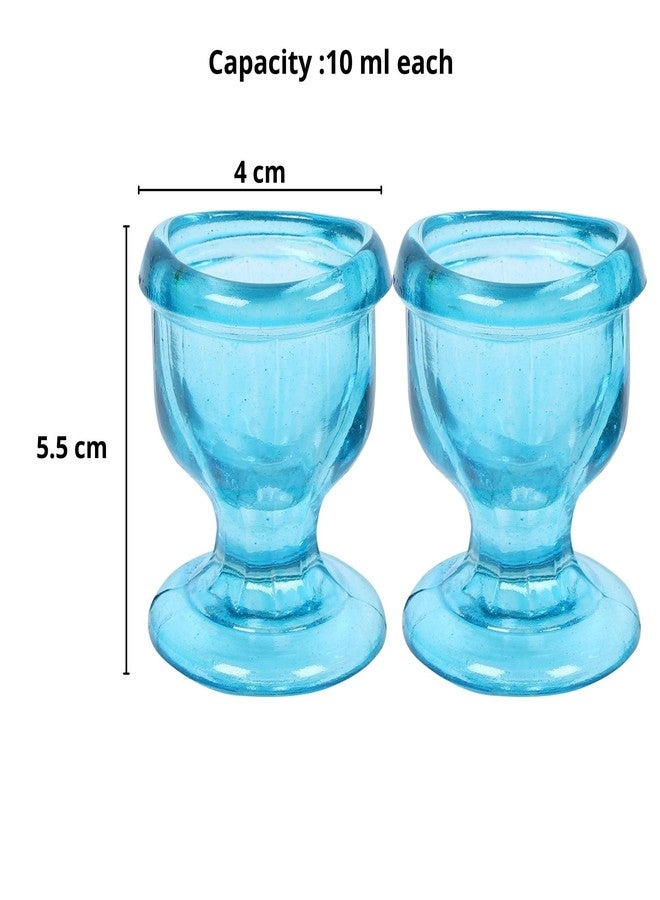 QIMACPLUS Superior, Smooth Edge, Glass Eye Wash Cups with Engineering Design to Fit Eyes for Effective Eye Cleansing, Eye Shaped Rim, Snug Fit- with Storage Container set of 2 pcs (Sky Blue) - Image 4