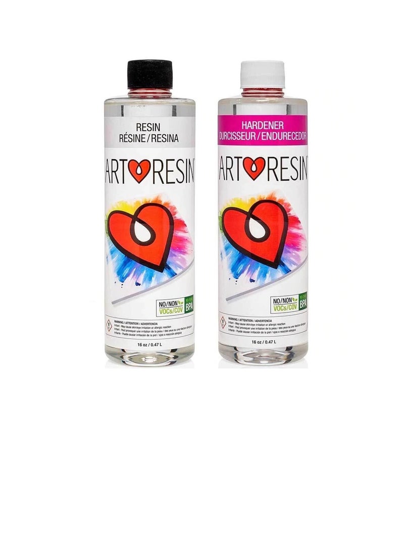 مجموعة بدء استخدام راتنجات الايبوكسي غير السامة من ArtResin 32 أونصة - Image 1